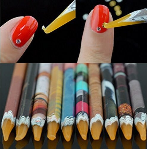 Equipo Para Decorar Uñas Nail Art Picker Resin Pencil Rhines