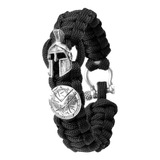 Bracelete Paracord Elmo Gladiador 300 Esparta Tatico Militar