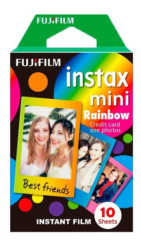 Fujifilm Cartucho Fuji Instax Mini Rainbow Con 10 Hojas