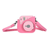 Bolsa Para Câmera Com Capa Mini Instax Pink Strap Andoer