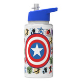 Botella Deportiva Avengers Infantil Straw Top 500ml Marvel