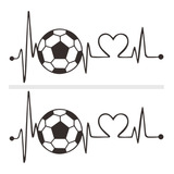 Pegatinas De Pared Con Forma De Corazón De Fútbol Para Niños