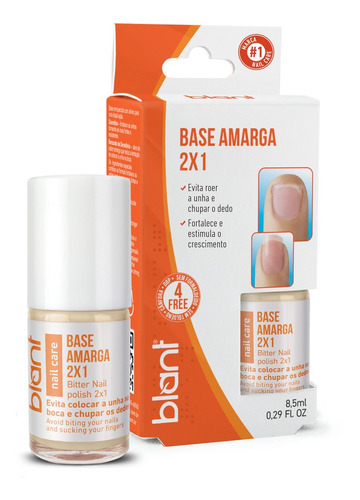 Base Amarga Parar De Roer Unhas Rápido 4free 8,5ml Blant