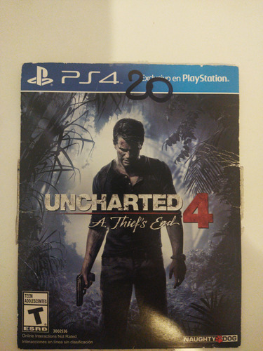 Uncharted 4 Thief's End Edición Estandar Usado Físico 