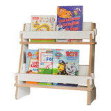 Rack Porta Livros Infantil De Chão Montessori Sem Parafusos