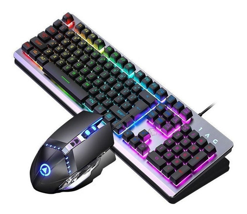 Kit Teclado Mouse 3600dpi Audifonos D Juego Rgb Gamer Gaming