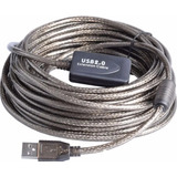 Cable Extension Usb Activa 2.0 Macho-hembra 15 Metros Benkel