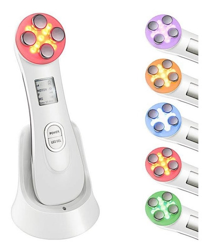 Electroporador Radiofrecuencia Portátil Led Facial Y Cuello