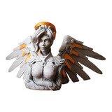 Estátua Mercy Busto Colecionável Decoração Overwatch Healer