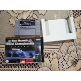 Snes World Championship Nigel Manshell Con Caja Sin Manual