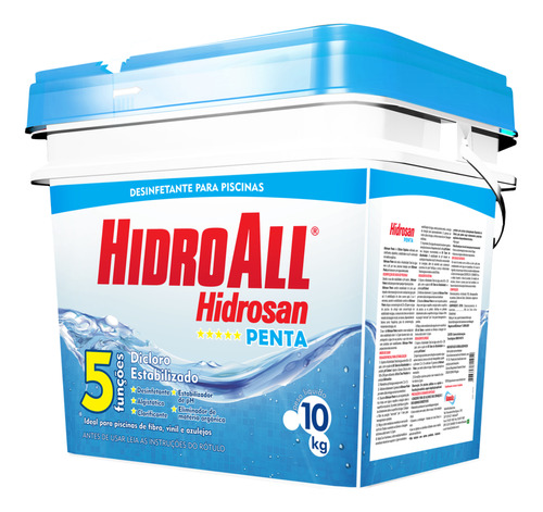 Dicloro Estabilizado Penta Hidrosan 10 Kg Hidroall 