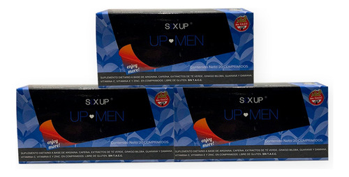 Suplemento En Comprimidos Sex Up  Suplemento Dietario Vitamina C En Caja 20 Un Pack X 3 U