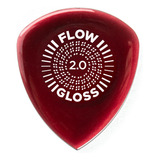 Uñetas De Guitarra Y Bajo Dunlop Flow Gloss 2.0  Mm 3 Und