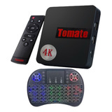 Kit 2 Tv Box Tomate Anatel Hd Android Wifi Mini Teclado Rgb