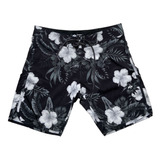 Boardshort Natural Art 22300310 18,5 Hi Vibes - Floral P&b