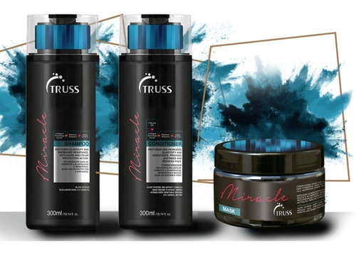  Kit Truss Linha Miracle - Shampoo + Condicionador + Máscara