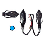 Luz Direccional Para Moto Negra Flecha 9 Leds Varios Colores