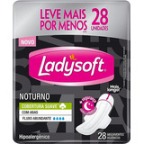 Absorvente Noturno Suave Com Abas 28 Unidades Ladysoft