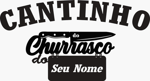 Placa Cantinho Do Churrasco Mdf Personalizado Grande 1 Metro