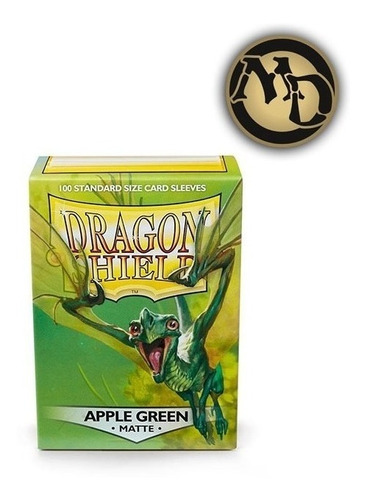 Folios Dragon Shield Standard- Matte Apple Green (100 Ct.)