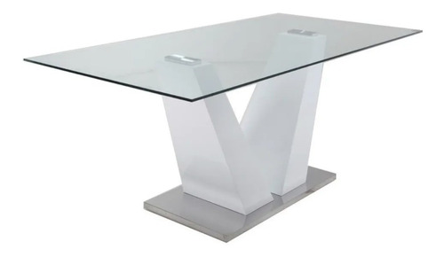 Mesa De Comedor Base Central Blomma 200x100cm Importada 