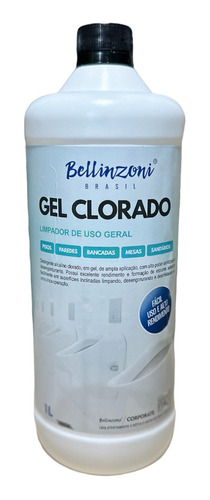 Limpador De Uso Geral 1l Bellinzoni Alcalino Gel Clorado 