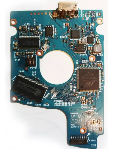 Placa Lógica G003250a (usb)  (pcb Para Recuperação De Dados Em Hd Toshiba Mq01ubd100 Usb Externo)