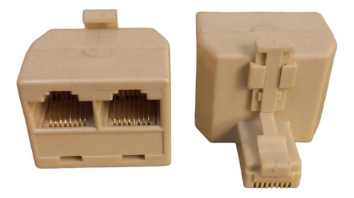 Adaptador Ethernet 1macho Rj45 2hembras Rj45