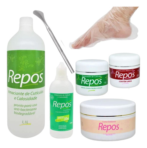 Kit Spa Completo 1100+150ml + Creme 120 + Ureia + Esfoliante