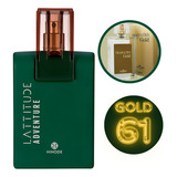 Perfume Masculino Traduções Gold Nº 61 Hinode  - Nova Embalagem - Fragrância Woody Oriental - Lattitude Adventure 100ml