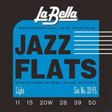 Encordado La Bella 20-pl Jazz Flats Stainless St L 011-050