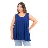 Musculosa Larga Mujer Talles Grandes Basica Lisa 