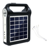 Sistema Generador Solar Portátil Con Luz De Panel Solar Usb