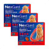 3 Nexgard Spectra Para Cães 30,1 A 60kg Antipulgas 3 Tab