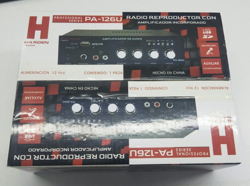 Radio Reproductor Con Amplificador Harden Pa-126u