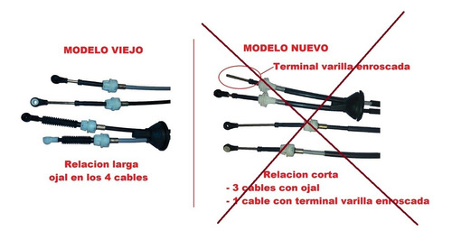 Juego Cables Comando Cambio Chevrolet Astra Zafira M/ Viejo Foto 2