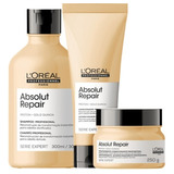 Loreal Absolut Repair Lipidium Shampoo + Cond. + Máscara