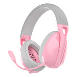 Audifonos Gamer Fantech Tamago Whg01 Pink Inalambrico