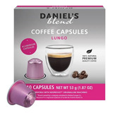 Nuevo! 10 Capsulas Lungo Daniels Blend Nespresso Aluminio