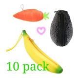 Monederos En Forma De Frutas Y Verduras 10pack