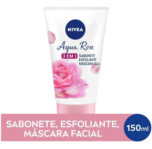 Sabonete Facial 3 Em 1 Nivea Aqua Rose 150ml