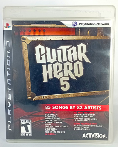 Guitar Hero 5 (seminuevo) - Play Station 3