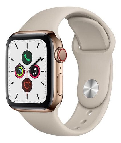 Apple Watch Series 5 Cellular + Gps, 40 Mm - Dourado - Lte