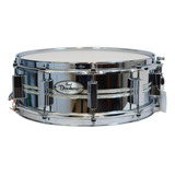 Caixa 14x5  Pearl Duoluxe Jupiter Chrome Brass White Stripe