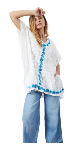 Blusa Remera Poncho Importada Talle Grande Xxl