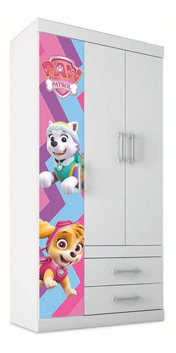 Guarda Roupa Star Infantil Com 3 Portas Patrulha Canina Skey