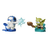 Star Wars Battle Bobblers R2-d2 Vs Yoda Figura Acción 2, 4