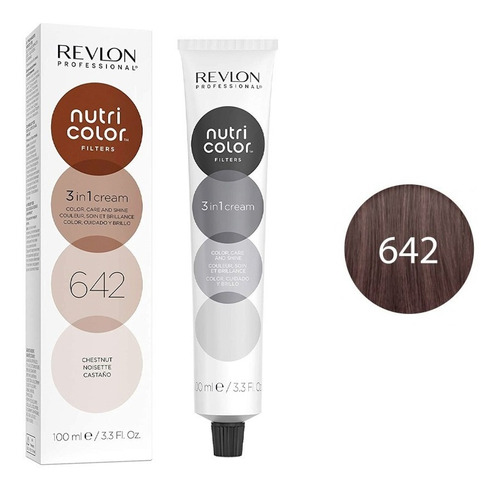 Mascarilla Revlon Nutri Color Filters 642 Castaño 100ml