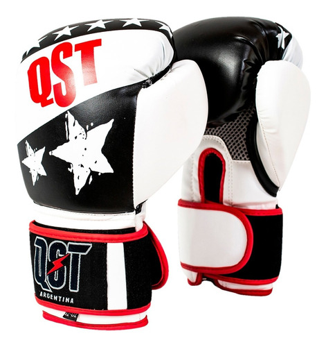 Combo Guantes De Boxeo + Bucal Qst Arg (#3210) Kick-box