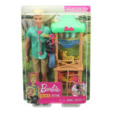 Muñeca Barbie Careers Ken Veterinario Animales Silvestres